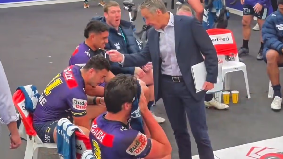 Footy legend blasts NRL coach after he singled out star in dressing room meltdown that was caught on camera