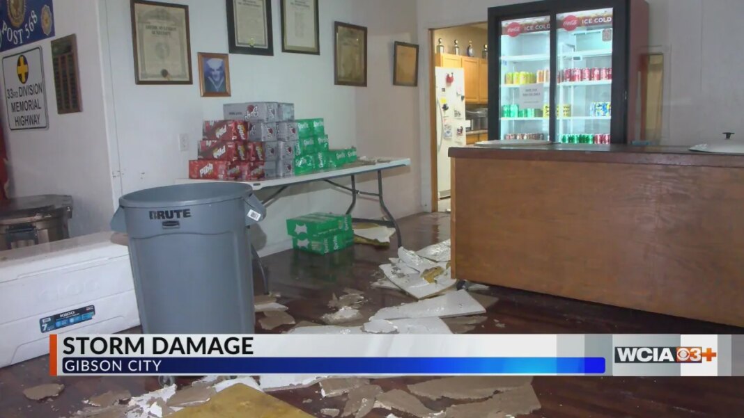 Gibson City organization damaged after storm