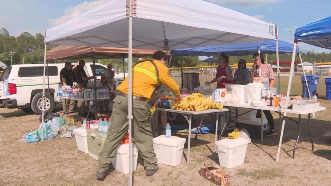 Hilliard Little League hosts spaghetti dinner for first responders fighting two wildfires