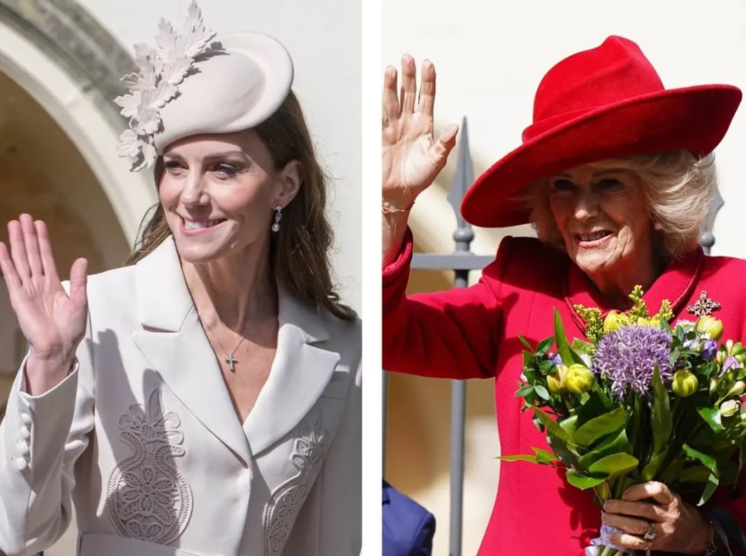 How Queen Camilla and Kate 'Reversed Roles' at Easter Outing