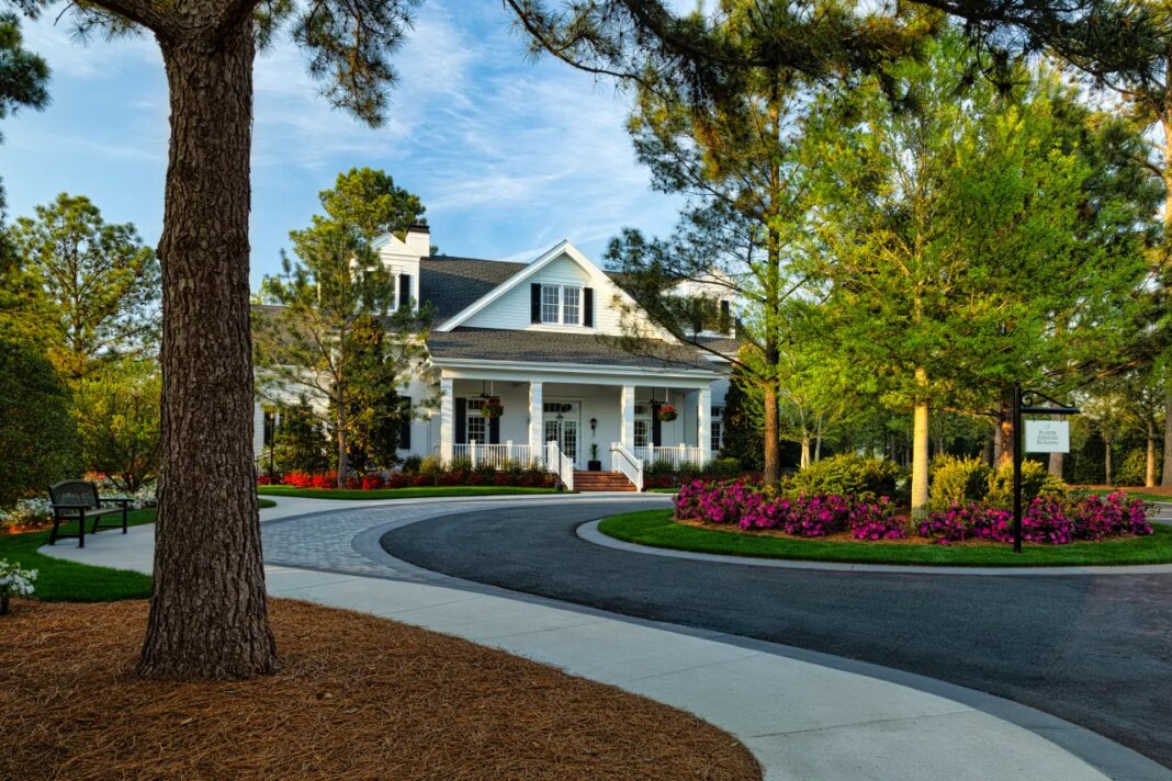 Inside the new Player Services Building at the Masters Tournament