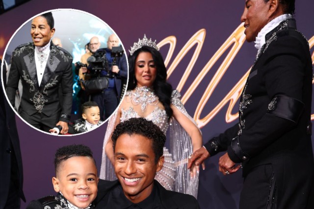 JERMAINE JACKSON JOINS SON JAAFAR AT MICHAEL PREMIERE AS YOUNGEST CHILD STEALS THE SPOTLIGHT