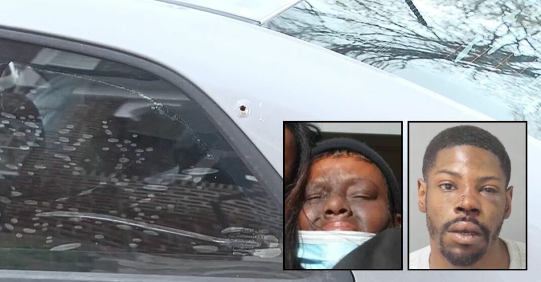 'Killed right in front of me': Grandmother shot to death by neighbor while sitting in car with grandson after the pair backed into man's vehicle outside her home, cops say