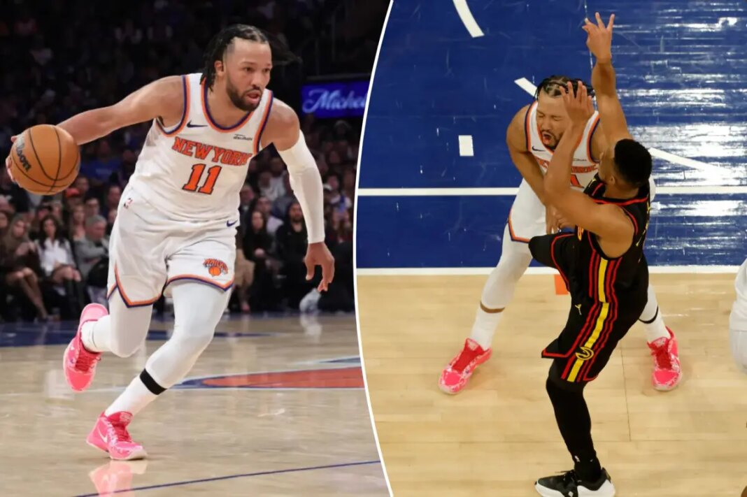 Knicks' Jalen Brunson tight lipped about CJ McCollum's 'Broadway show' injury jab