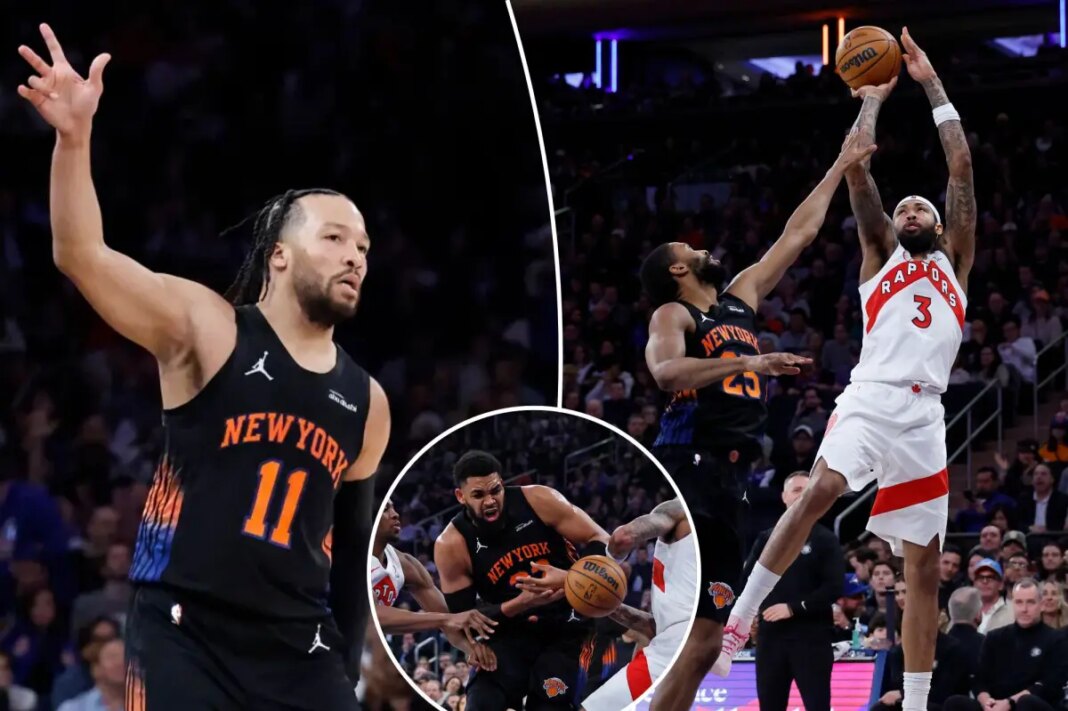 Knicks cruise past Raptors to lock in East's No. 3 playoff seed
