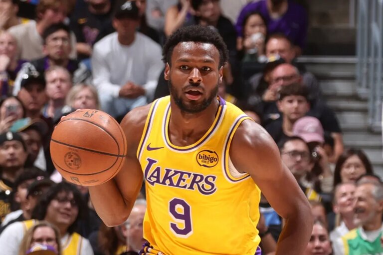 Bronny James Shines in Limited Minutes, Boosts Lakers’ NBA Playoff Performance