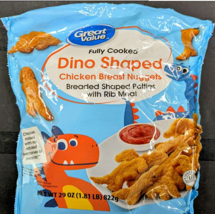 Lead found in dinosaur-shaped chicken nuggets sold nationwide at Walmart