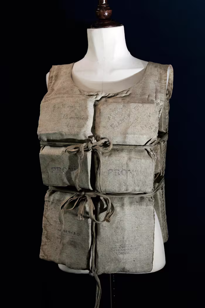 Life jacket worn by a passenger who survived the Titanic auctioned off for over $900,000