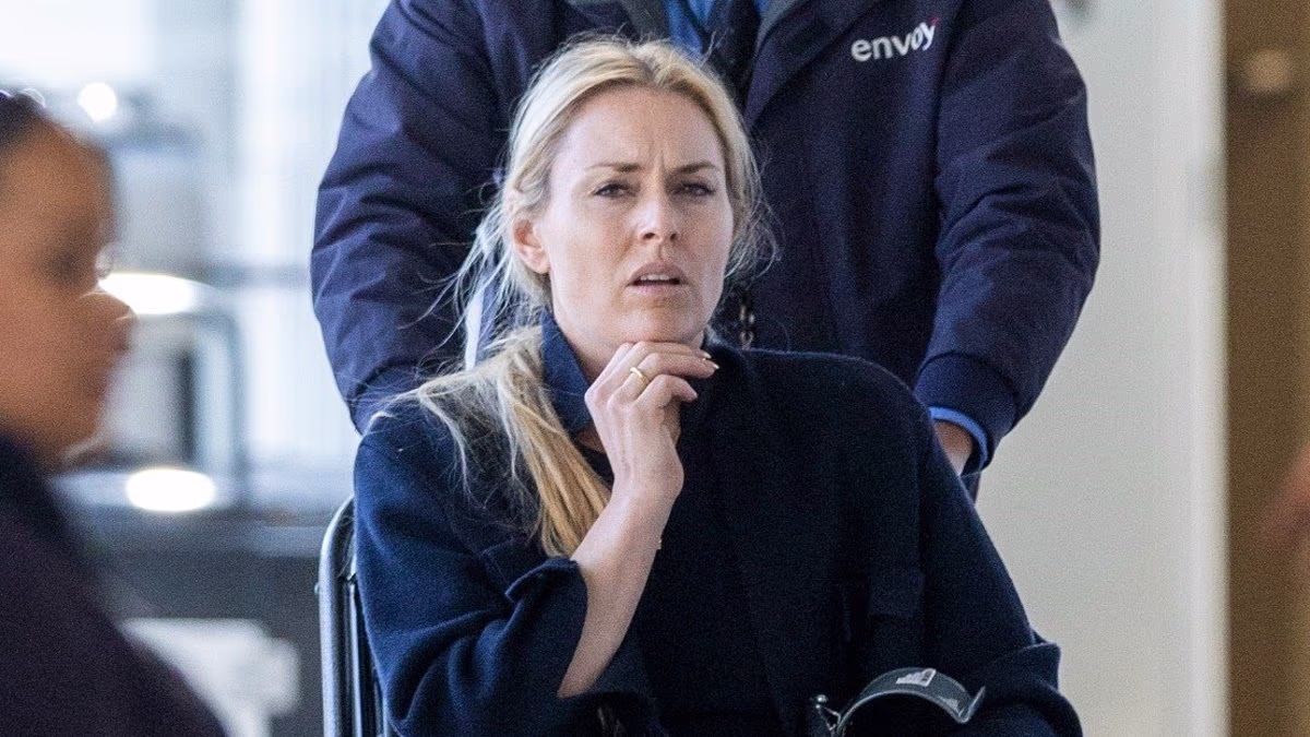 Lindsey Vonn spotted in wheelchair after Winter Olympics crash