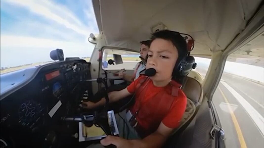 Maverick Foletta, 8-year-old pilot from Salina, California, chases his 'Top Gun' dreams