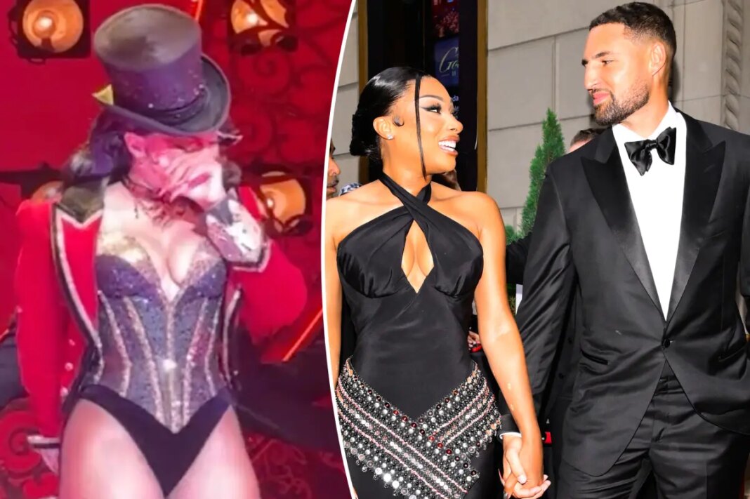 Megan Thee Stallion breaks down in tears during 'Moulin Rouge' performance after Klay Thompson split
