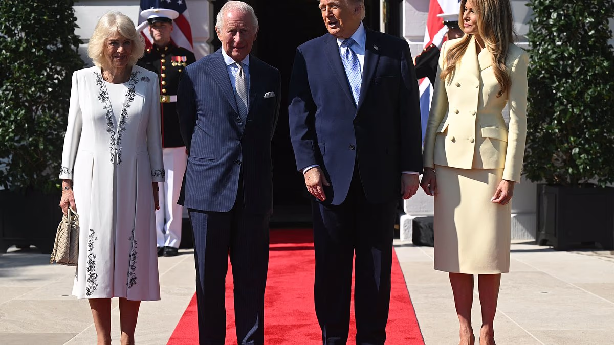 Melania Trump stuns in skirt suit with King Charles and Queen Camilla