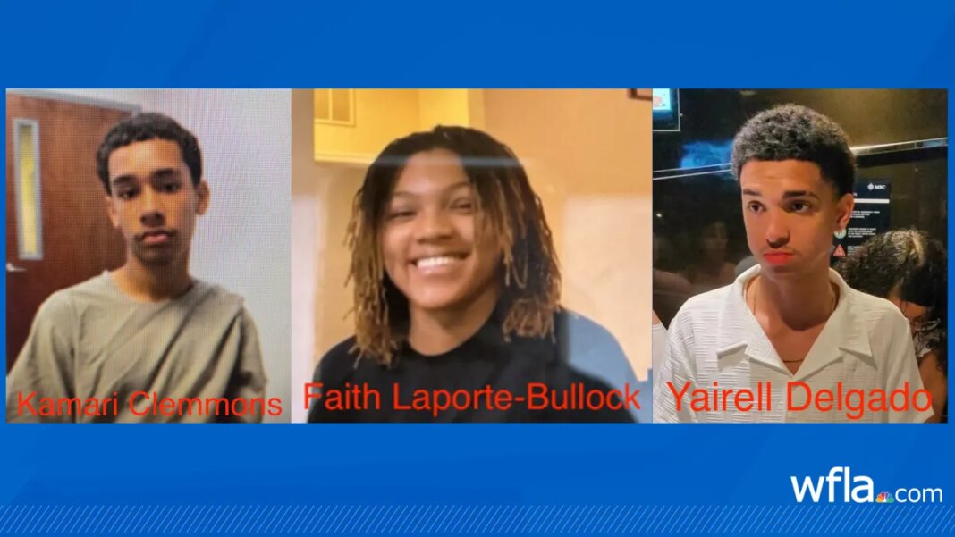 Missing Child Alert issued for 3 Florida teens last seen in Wesley Chapel