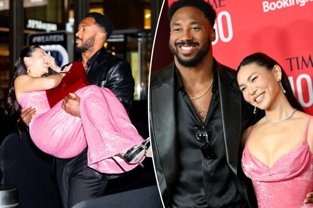 Myles Garrett, Chloe Kim share adorable moment at Time 100 gala