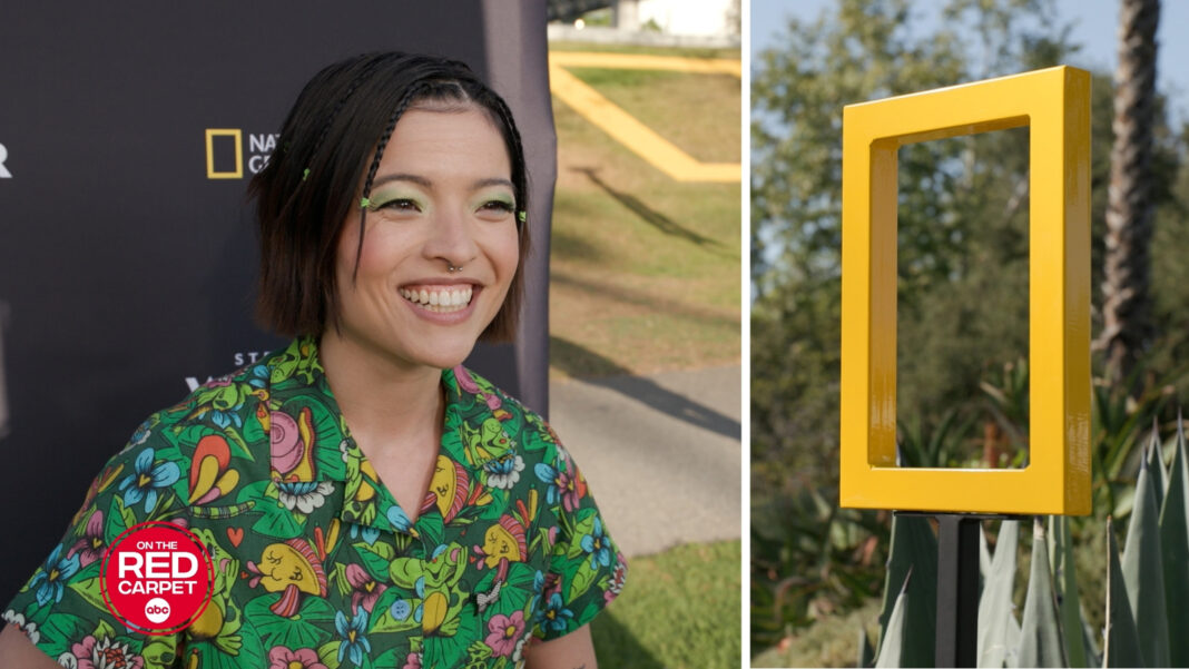 National Geographic and Disney celebrate Earth Month with 'Hoppers' star Piper Curda and Dr. Sammy Ramsey at the La Brea Tar Pits