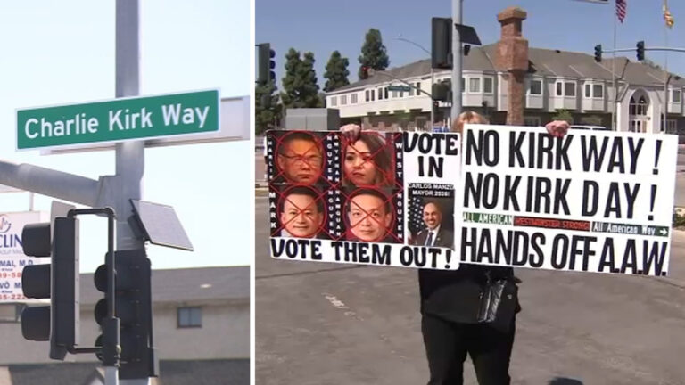 Westminster Residents React to Introduction of ‘Charlie Kirk Way’ Street Signs