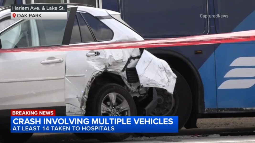 Oak Park news today: Driver fatally shoots self after car crash into Pace bus, other vehicles at Harlem Avenue and Lake Street
