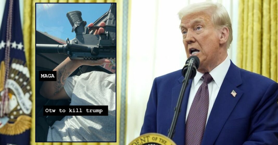 'Otw to kill Trump': Man announced he was en route to murder the president, feds say