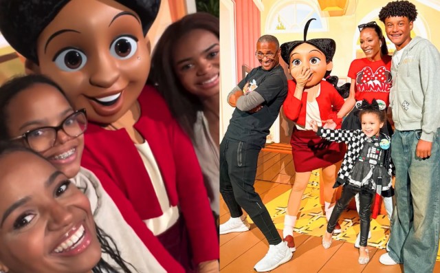PROUD FAMILY: KYLA PRATT AND TOMMY DAVIDSON STEP OUT WITH THEIR KIDS FOR PENNY PROUD’S DISNEYLAND DEBUT