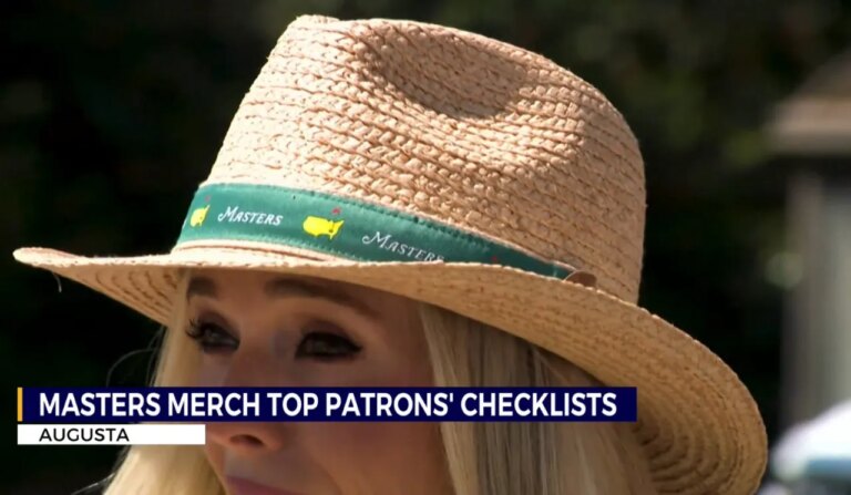 Augusta National Visitors Depart with Masters Merchandise in Mind