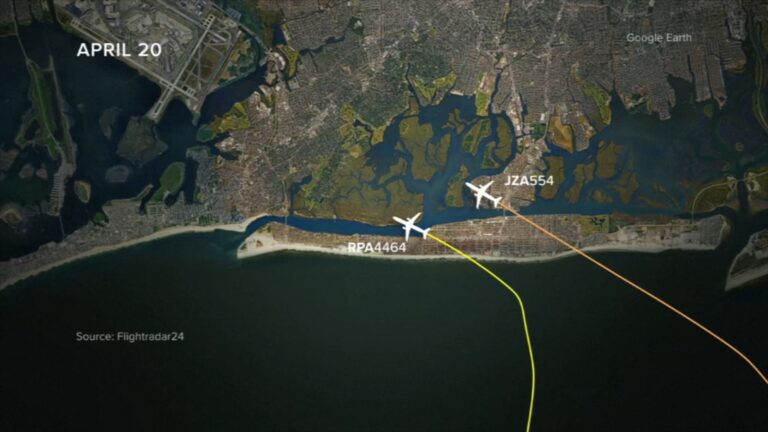 Pilots Execute Evasive Maneuvers to Prevent Collision as Aircrafts Approach JFK