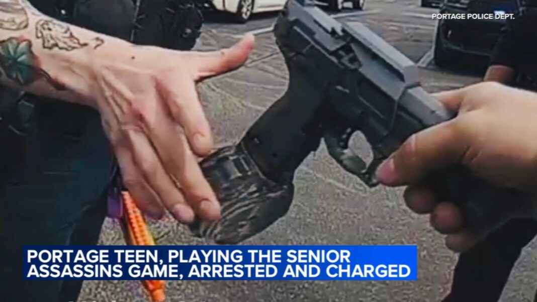 Portage, Indiana 'senior assassins' game: Adrian Williams facing felony charge for intimidation near Planet Fitness, police say