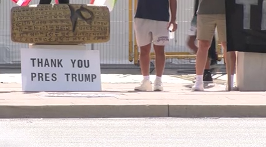 Protesters in Tampa call for continued pressure on Iran’s government, oppose ceasefire