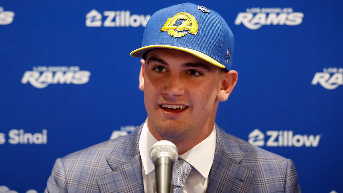 Rams' newly drafted QB texted with Matthew Stafford's WIFE but not him