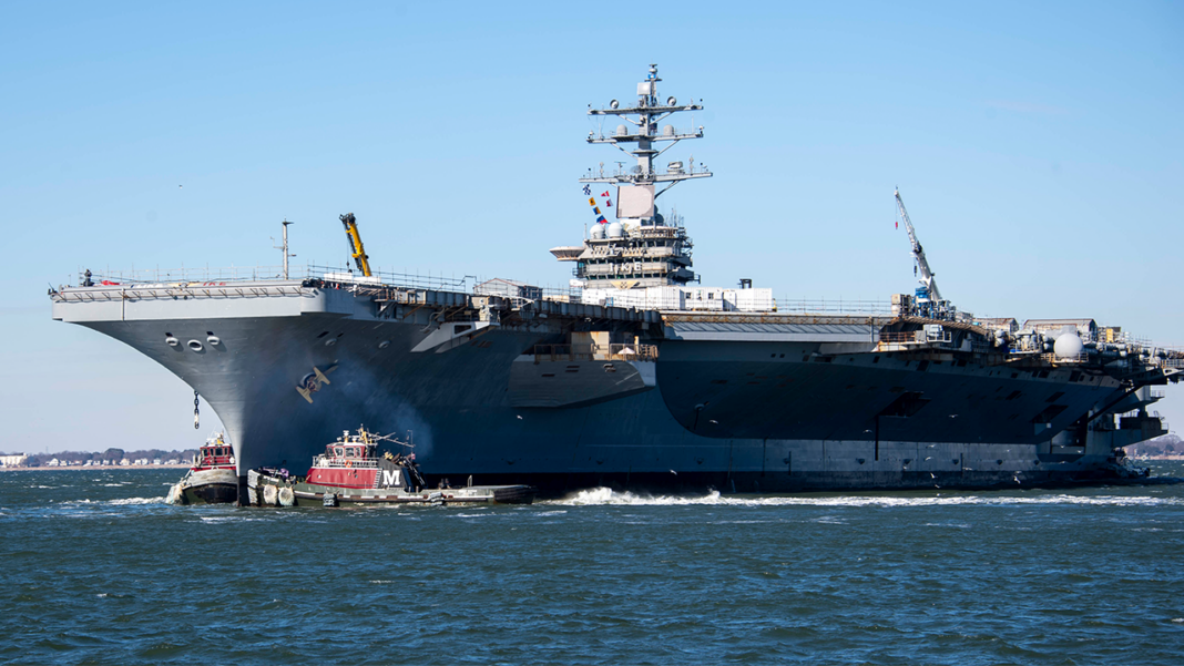 Sailors injured after fire breaks out on aircraft carrier USS Eisenhower during shipyard maintenance