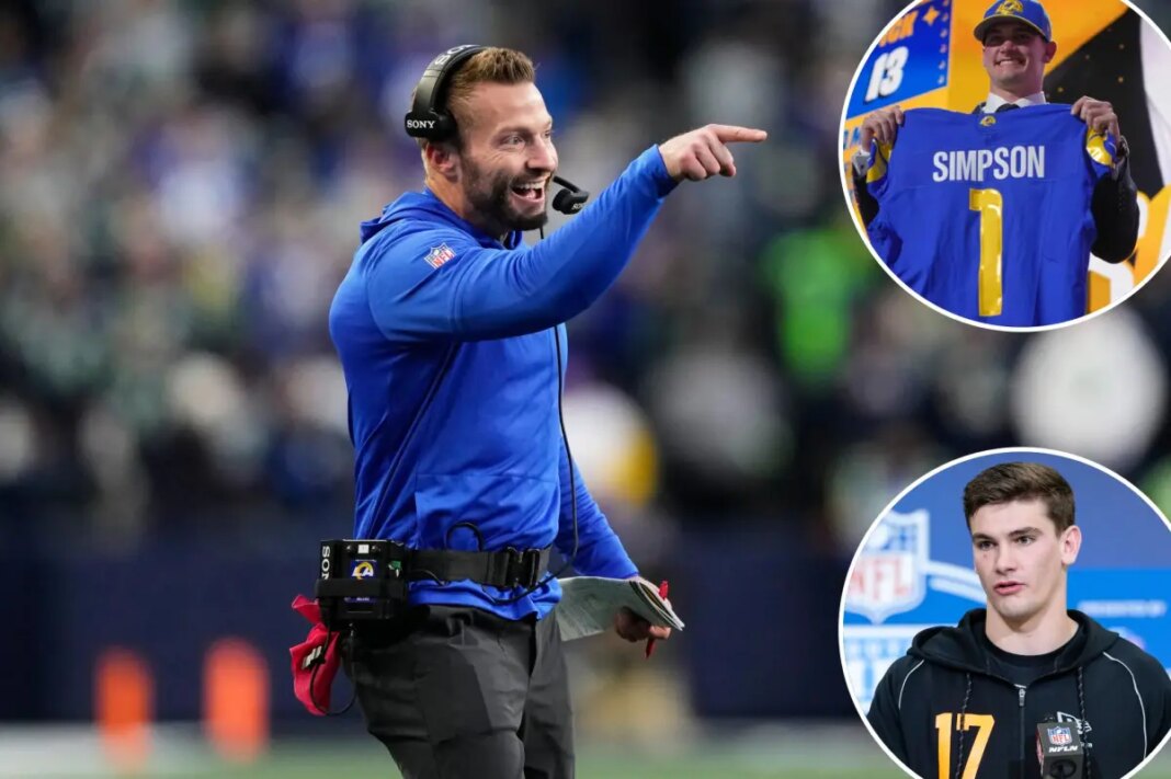 Sean McVay, Rams got NFL Draft right with Ty Simpson pick
