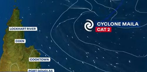 Cyclone forecast map