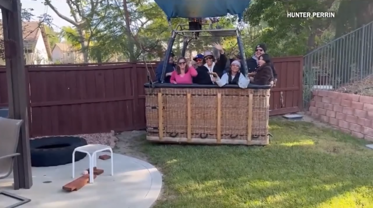 Unexpected Adventure: SoCal Couple’s Backyard Turns Into Hot Air Balloon Landing Zone