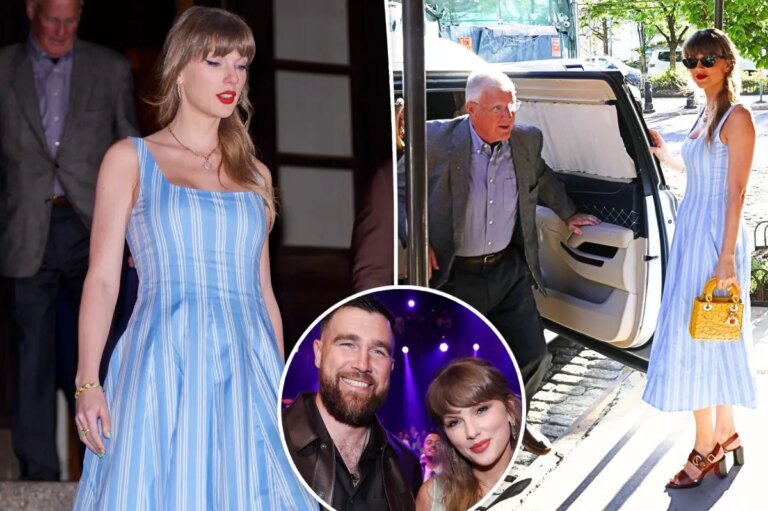 Taylor Swift Steps Out in NYC for Dinner with Dad Scott Amid Travis Kelce Wedding Buzz