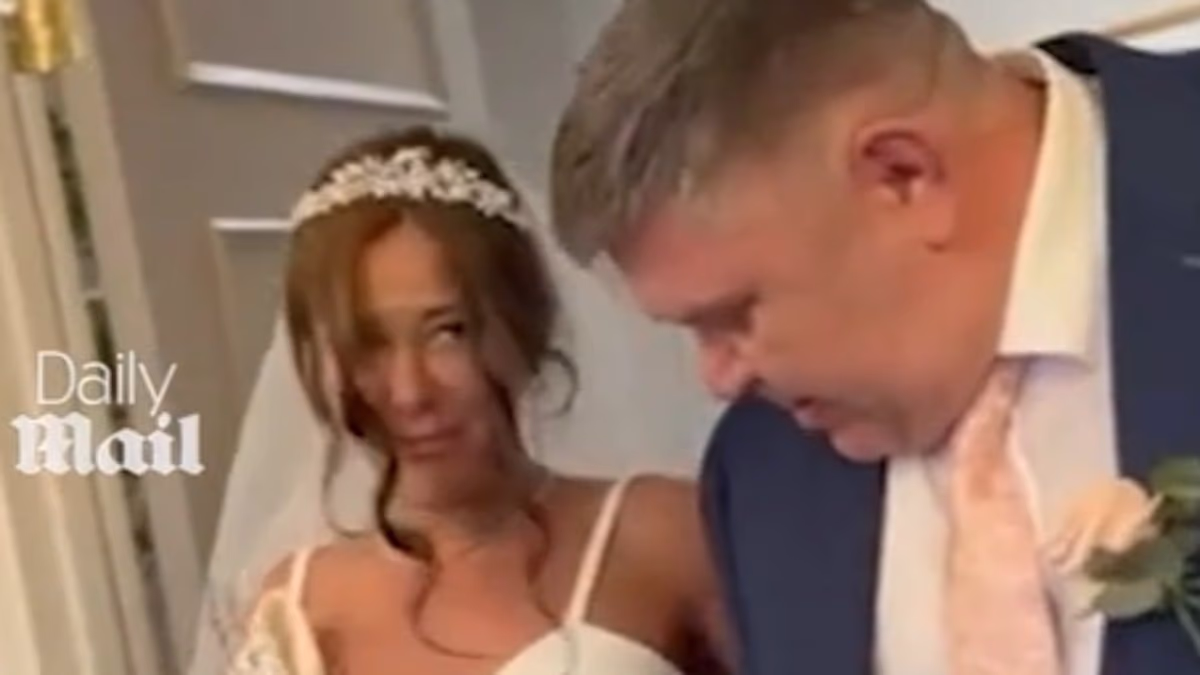 The story behind why sister-in-law chucked black paint over bride