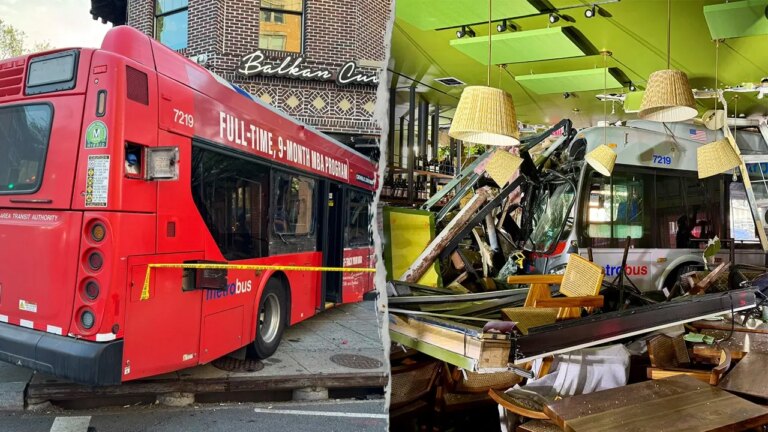 Shocking Collision: City Bus Plows into Beloved DC Restaurant, Leaving Three Hospitalized