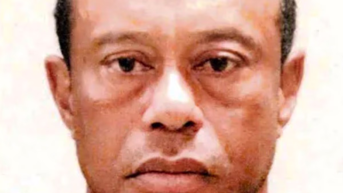 New Mugshot of Tiger Woods in Inmate Attire Surfaces Online