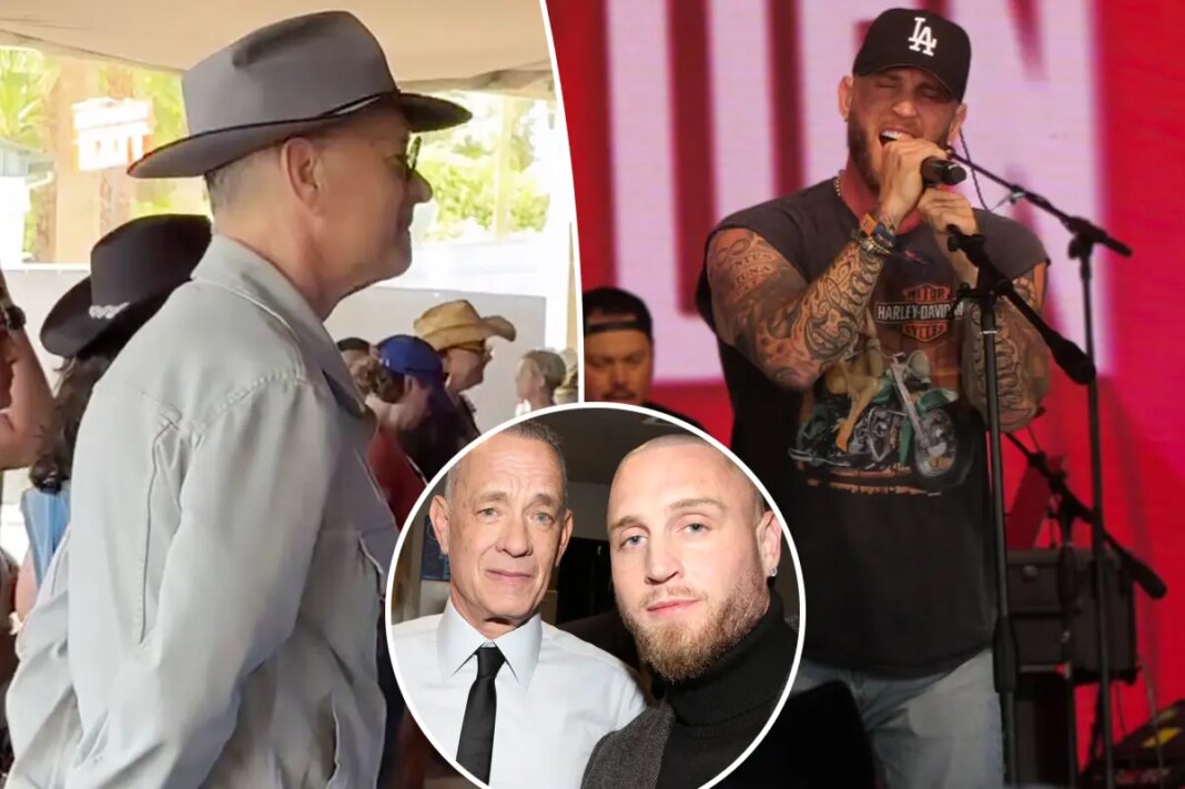 Tom Hanks watches son Chet perform at Stagecoach 2026
