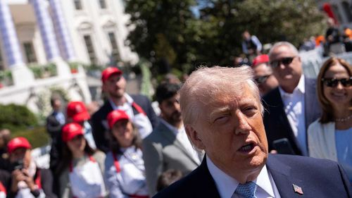 Donald Trump at a White House Easter event.