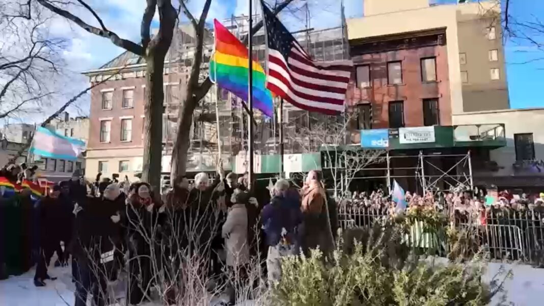 Trump administration agrees to keep flying rainbow Pride flag at New York's Stonewall monument