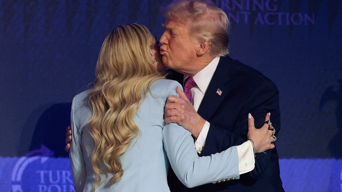 Trump embraces Erika Kirk after she missed JD Vance event
