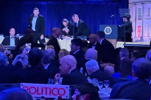 Trump rushed to safety after 'shots fired' at White House dinner