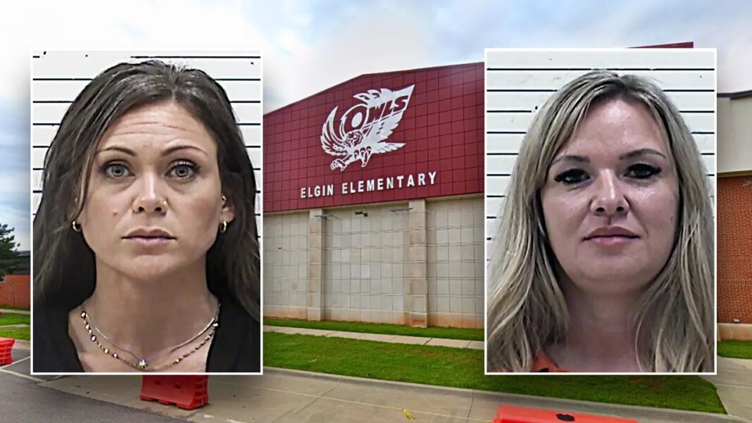 Two Oklahoma elementary school workers charged with assaulting students