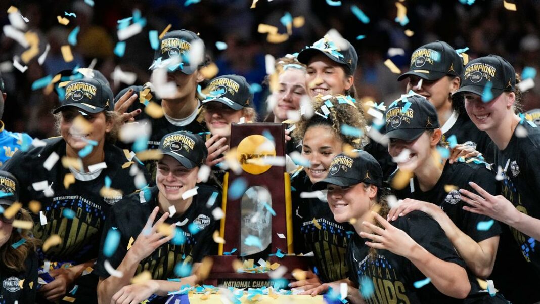 UCLA storms past South Carolina to claim its 1st NCAA women's basketball title