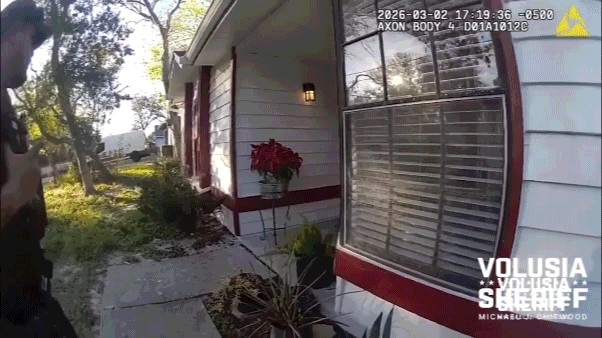 WATCH: Police officer cheats death when bullet ricochets off body camera during savage ambush by armed suspect