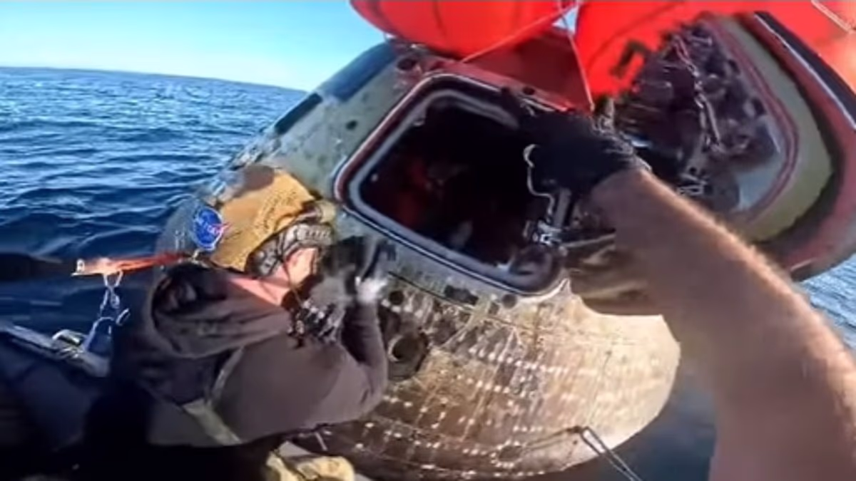 Watch moment recovery crew opened hatch to NASA Artemis II astronauts