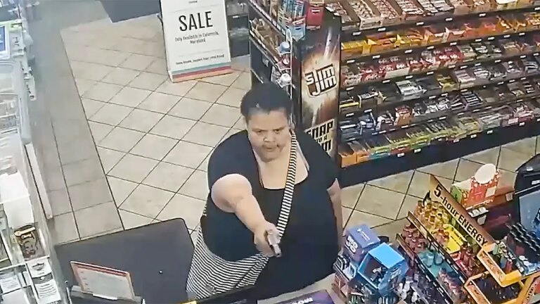 Shocking Maryland Gas Station Heist: Woman Fires at Clerk in Brazen Robbery Attempt