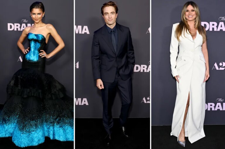 Star-Studded Affair: Zendaya, Robert Pattinson, and Heidi Klum Dazzle at ‘The Drama’ NY Premiere Red Carpet