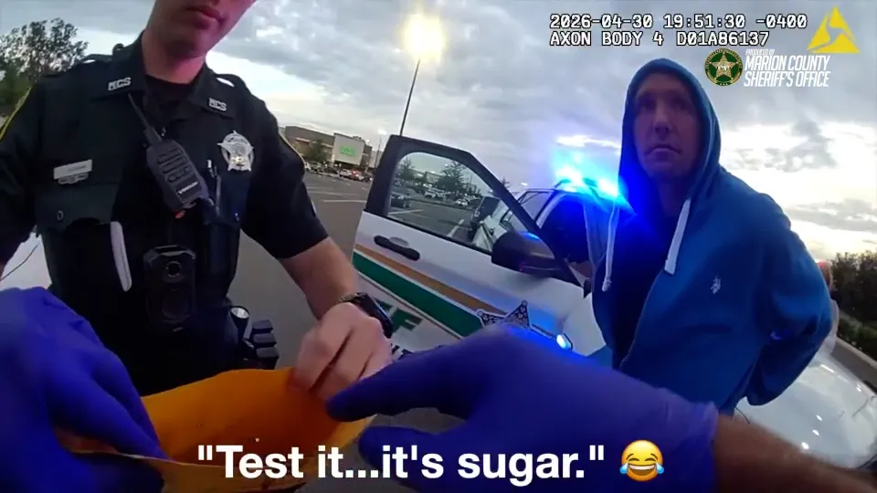'It's sugar': Florida man blows fentanyl in deputy's face, sheriff's office says