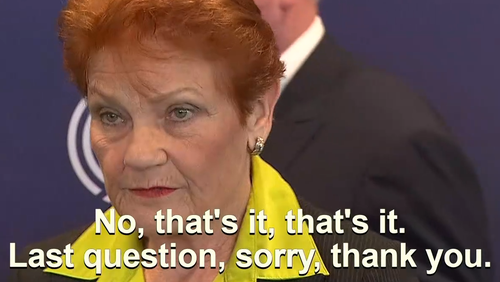 'Not appropriate': PM criticises One Nation after 'nasty' press conference moment