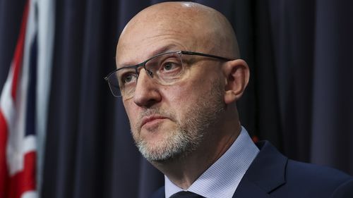 ASIO Director-General of Security Mike Burgess during a press conference following a shooting at Bondi, at Parliament House in Canberra on Sunday 14 December 2025.